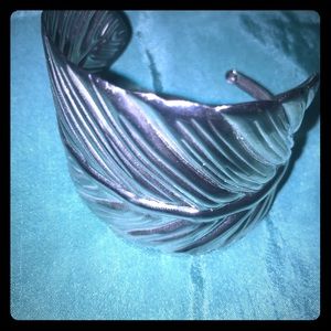 Silver Leaf Adjustable Cuff